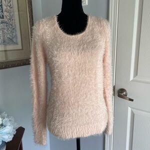 Collective Concepts Sweater. Light Pink, soft n fuzzy. Size L